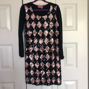 Haven Girl sequin harlequin dress
